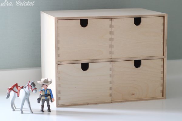 caja de madera ikea para customizar