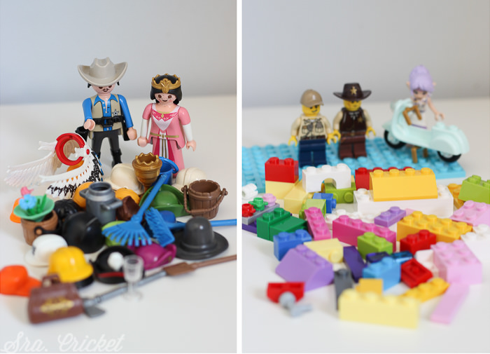 piezas de playmobil y lego