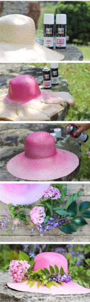 tutorial sombrero pintado con spray