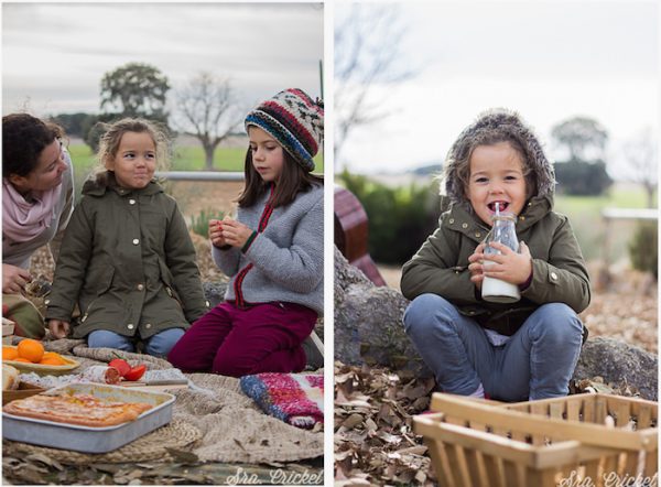 picnic de invierno niños