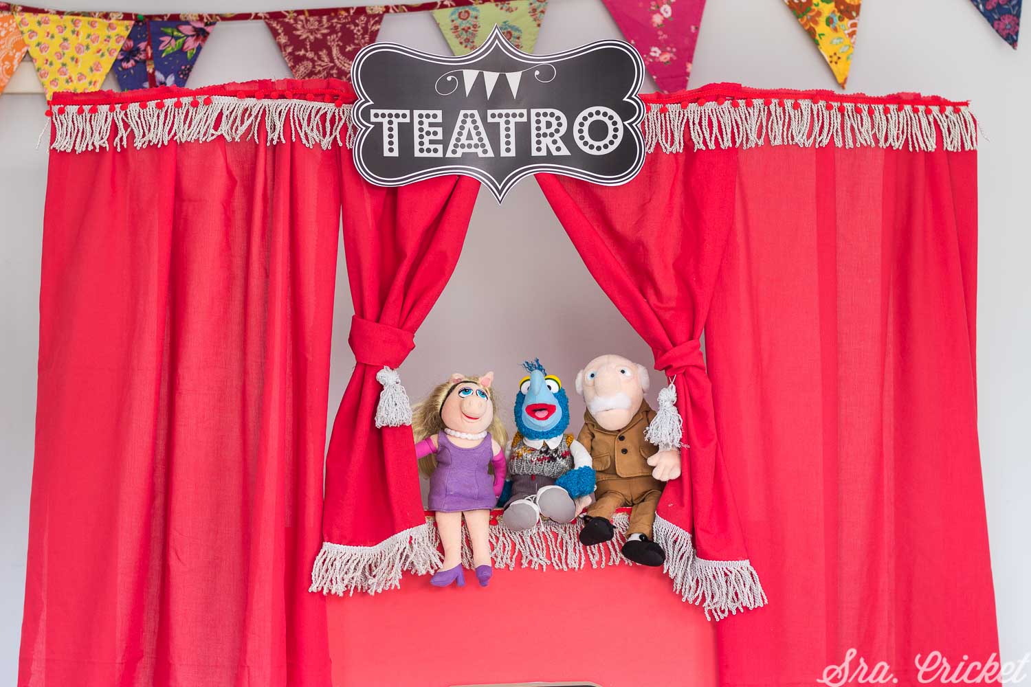 teatro de marionetas handmade