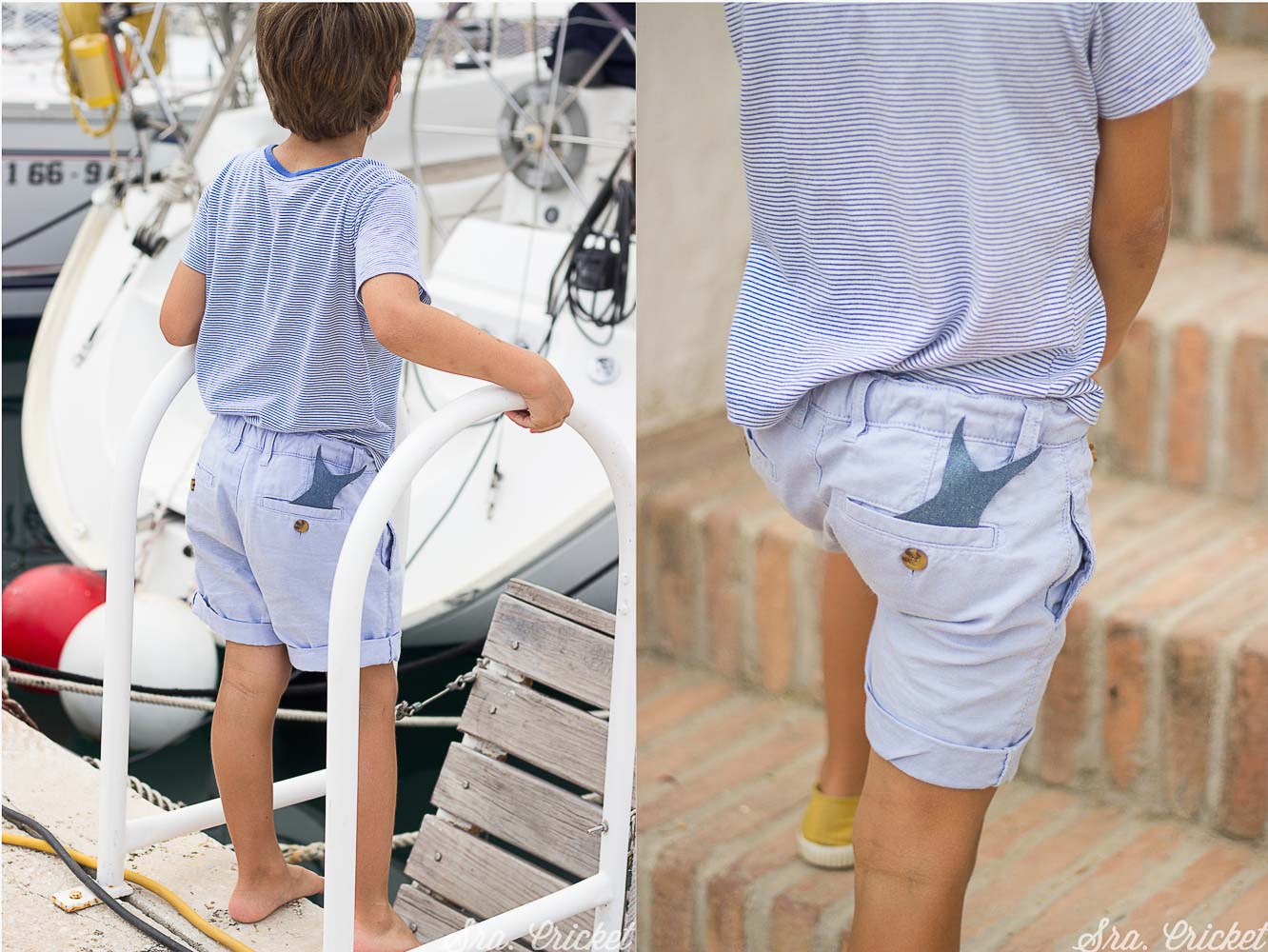 customizar pantalon de niño con rodilleras