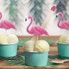 palillos toppers flamingos fiesta tropical