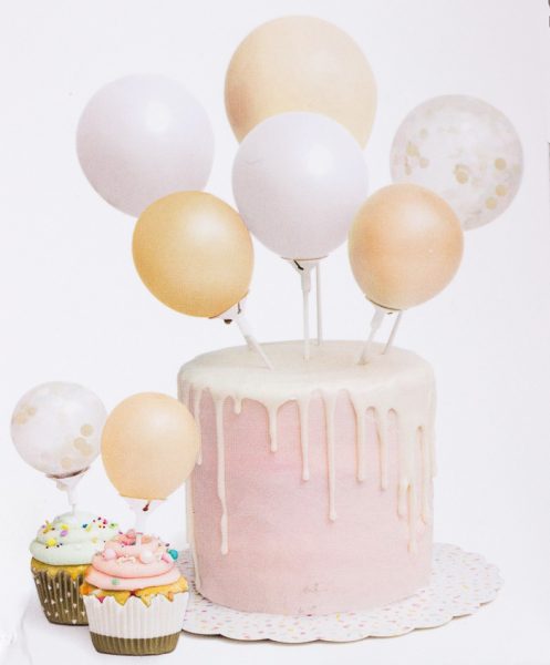topper globos decorar tarta con globos