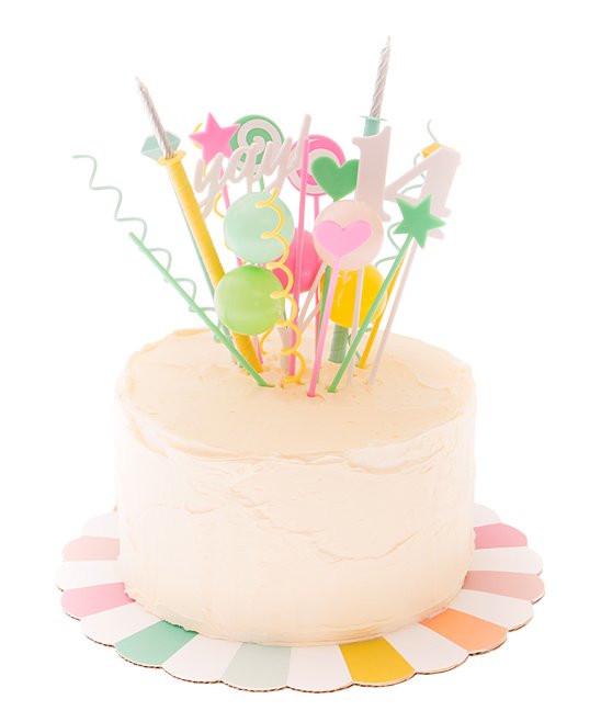 toppers para tartas cumpleaños