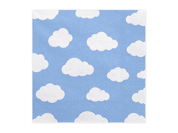 servilletas de papel nubes estampado