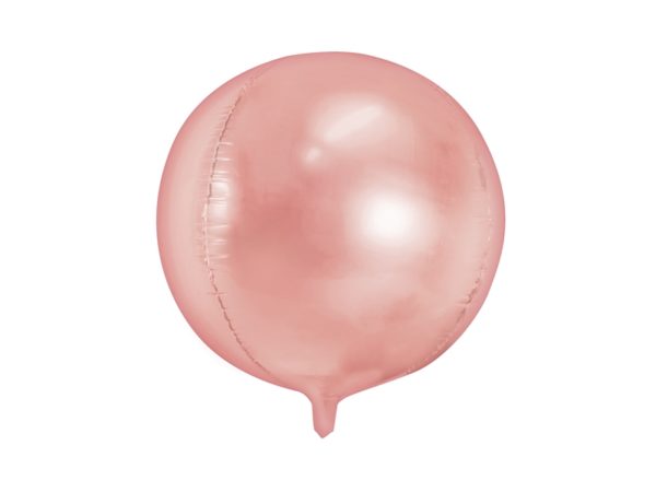 globo redondo rosa brillante metalizado esferico