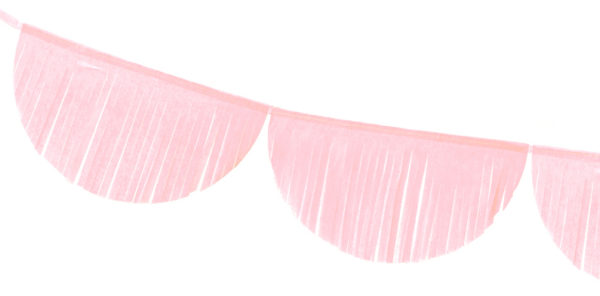 guirnalda flecos rosa