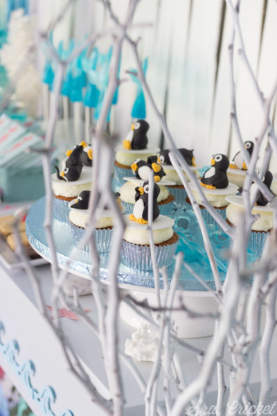 cupcakes pingüinos