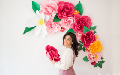 Cómo hacer flores de papel gigantes – Tutorial paso a paso