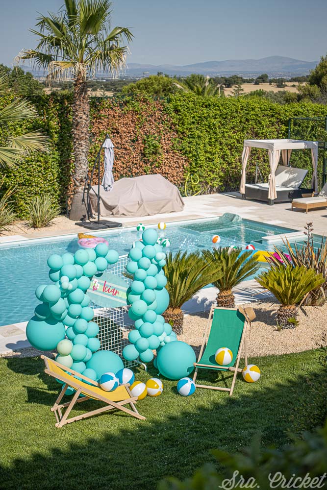 pool party fiesta veraniega en la piscina
